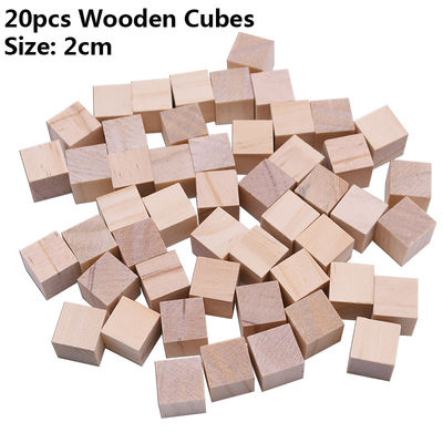 Blocs carrés en bois de métiers en bois non finis du pin 1.5cm d'arbre