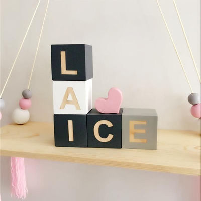 Mini blocs 10pcs en bois non finis pour des métiers rectangulaires