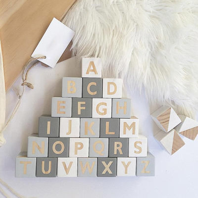 Mini blocs 10pcs en bois non finis pour des métiers rectangulaires
