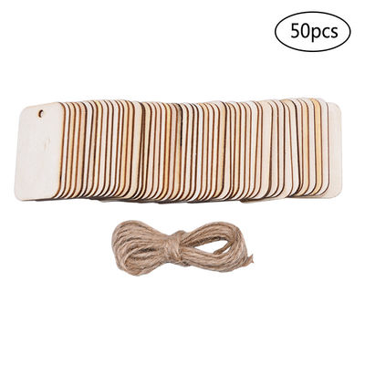 Rectangle en bois non fini Mini Wooden Cubes de métiers de la place 3.5cm