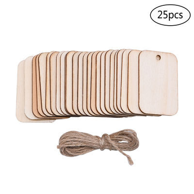 Rectangle en bois non fini Mini Wooden Cubes de métiers de la place 3.5cm