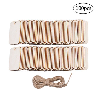 Rectangle en bois non fini Mini Wooden Cubes de métiers de la place 3.5cm