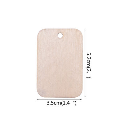 Rectangle en bois non fini Mini Wooden Cubes de métiers de la place 3.5cm