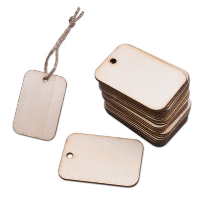 Rectangle en bois non fini Mini Wooden Cubes de métiers de la place 3.5cm