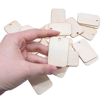 Rectangle en bois non fini Mini Wooden Cubes de métiers de la place 3.5cm