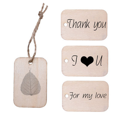 Rectangle en bois non fini Mini Wooden Cubes de métiers de la place 3.5cm