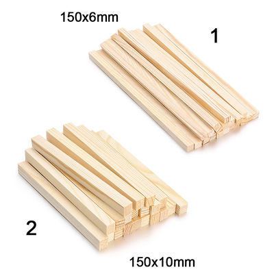Comptant les métiers 30Pcs en bois non finis ajustent Rods en bois