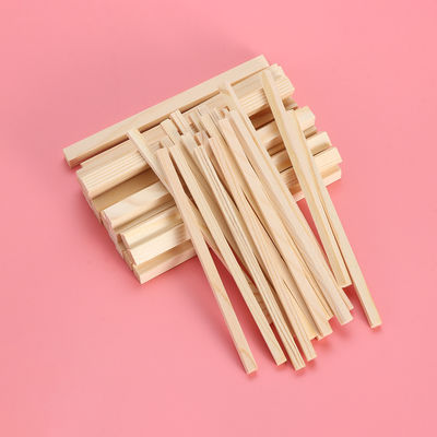 Comptant les métiers 30Pcs en bois non finis ajustent Rods en bois
