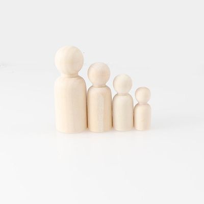 Peinture en bois du métier 100Pcs Peg Dolls Blank ISO9001