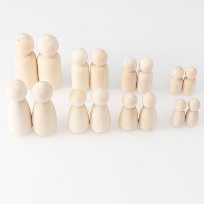 Peinture en bois du métier 100Pcs Peg Dolls Blank ISO9001