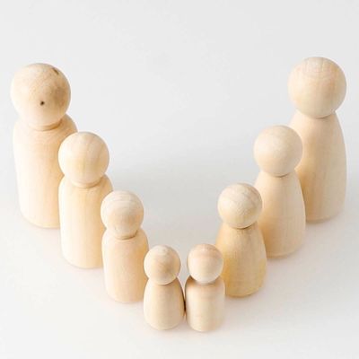 Peinture en bois du métier 100Pcs Peg Dolls Blank ISO9001