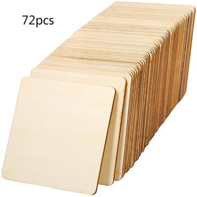 le bois non fini de la place 3x3 ouvre les tranches en bois de place de la peinture 7.5cm de blanc