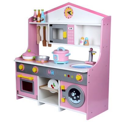 Les jouets à cuire en bois de la simulation ISO9001 dentellent les accessoires en bois de cuisine