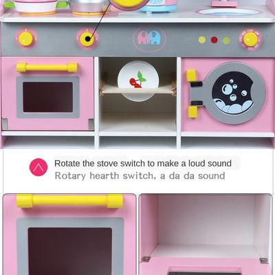 Les jouets à cuire en bois de la simulation ISO9001 dentellent les accessoires en bois de cuisine