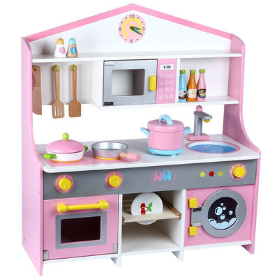 Les jouets à cuire en bois de la simulation ISO9001 dentellent les accessoires en bois de cuisine