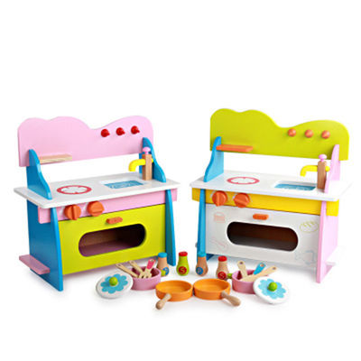 La cuisson de la cuisine miniature en bois de 3cm Cosplay a placé Mini Wooden Kitchen Toy