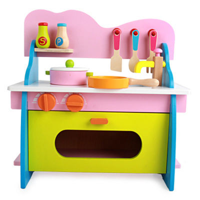 La cuisson de la cuisine miniature en bois de 3cm Cosplay a placé Mini Wooden Kitchen Toy