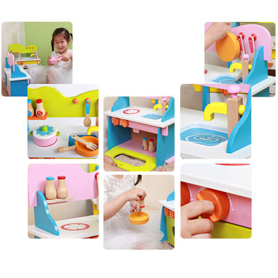 La cuisson de la cuisine miniature en bois de 3cm Cosplay a placé Mini Wooden Kitchen Toy