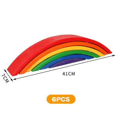 le pin de 30cm les blocs qu'en bois joue l'arc-en-ciel bloc constitutif des jouets de tour