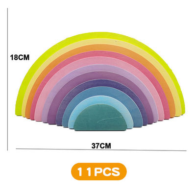 le pin de 30cm les blocs qu'en bois joue l'arc-en-ciel bloc constitutif des jouets de tour