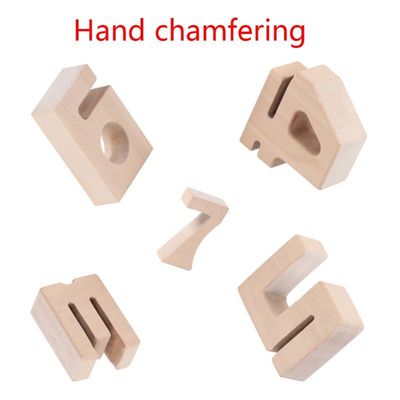 Le nombre en bois de Jenga d'équilibre bloque les blocs constitutifs en bois enormes des jouets 16cm