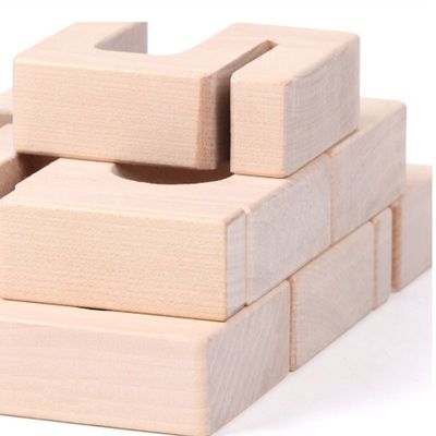 Le nombre en bois de Jenga d'équilibre bloque les blocs constitutifs en bois enormes des jouets 16cm