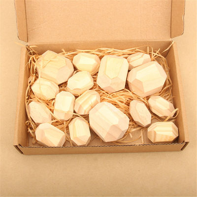 blocs de empilement géométriques de blocs de 5cm 36pcs Digital de bébé en bois de jouets