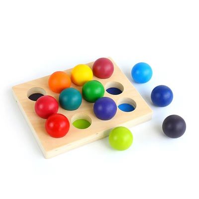 Blocs constitutifs en bois Toy Nesting Rainbow Block Set de pont du bébé 15cm