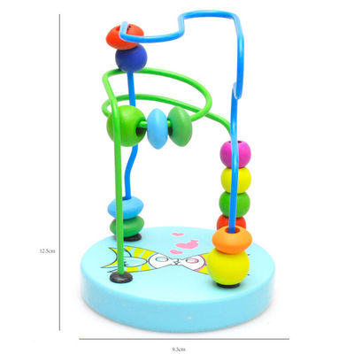 Grandes briques 9.3cm en bois autour des perles Toy Colored ISO9001
