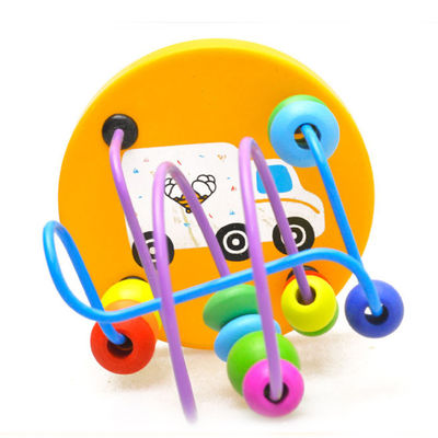 Grandes briques 9.3cm en bois autour des perles Toy Colored ISO9001