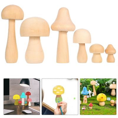Le champignon en bois non fini naturel de la cheville 3cm joue 2,55 chez le graffiti des enfants