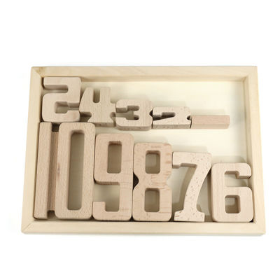 Blocs constitutifs en bois Toy Number Montessori de jeux de Jenga