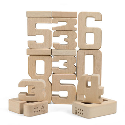Blocs constitutifs en bois Toy Number Montessori de jeux de Jenga