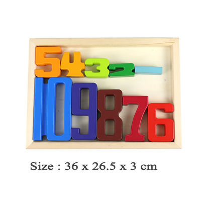 Blocs constitutifs en bois Toy Number Montessori de jeux de Jenga