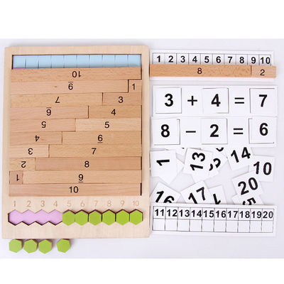 Conseil de compte 30.5cm en bois géométrique de puzzle de nombre de conseil