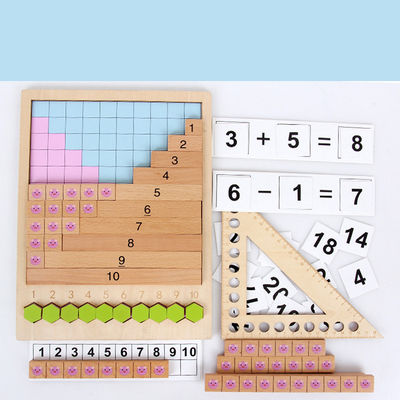 Conseil de compte 30.5cm en bois géométrique de puzzle de nombre de conseil