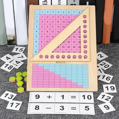 Conseil de compte 30.5cm en bois géométrique de puzzle de nombre de conseil