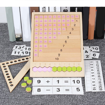 Conseil de compte 30.5cm en bois géométrique de puzzle de nombre de conseil