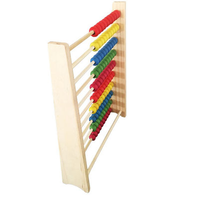 Calculez les maths en bois Toy Counting Beads Toy Abacus de 26Cm éducatif