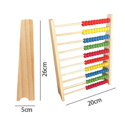 Calculez les maths en bois Toy Counting Beads Toy Abacus de 26Cm éducatif