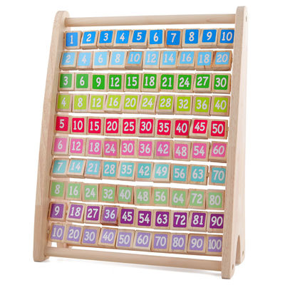 Multiplication non-toxique Montessori Toy Counting Wooden Blocks arithmétique de Tableau