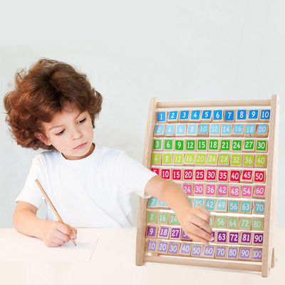 Multiplication non-toxique Montessori Toy Counting Wooden Blocks arithmétique de Tableau