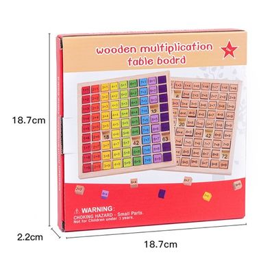 Montessori 0.59in maths en bois Toy Table Abacus Counting Toy de 99 nombres