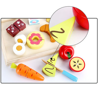 Jouet végétal magnétique de coupure en bois de fruit de Montessori 9.5cm
