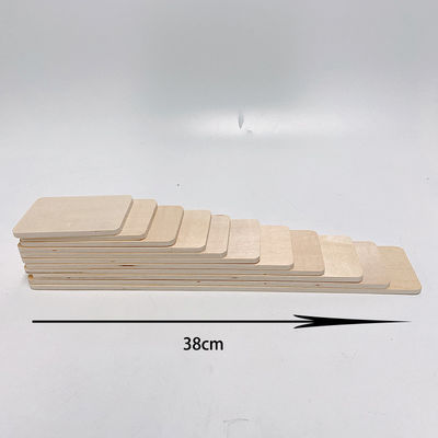 L'arc-en-ciel 35.5cm a coloré le grand bébé en bois de blocs constitutifs