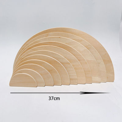 L'arc-en-ciel 35.5cm a coloré le grand bébé en bois de blocs constitutifs