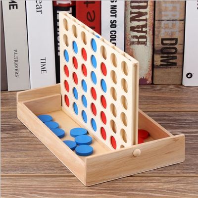Les pièces d'échecs 4cm en bois éducatives de rangée ont placé le cadeau d'anniversaire d'enfants