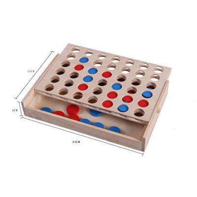 Les pièces d'échecs 4cm en bois éducatives de rangée ont placé le cadeau d'anniversaire d'enfants