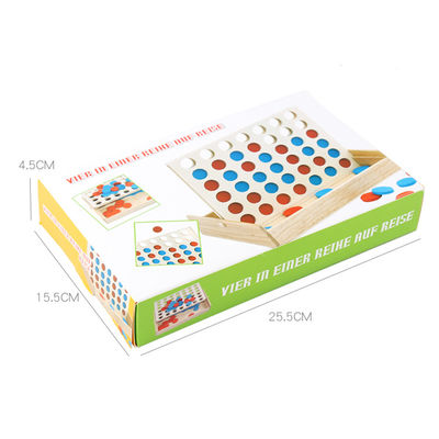 Les pièces d'échecs 4cm en bois éducatives de rangée ont placé le cadeau d'anniversaire d'enfants