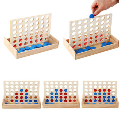 Les pièces d'échecs 4cm en bois éducatives de rangée ont placé le cadeau d'anniversaire d'enfants